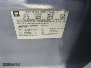 2013 Chevrolet Equinox LS with VIN 2GNFLCEK1D6284630, listed as a Copart auction lot 50957535 with 122,311 mi miles and Salvage Title. Bid and sale history available at carsss.com. Image 14.