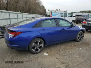 2023 Hyundai Elantra SEL with VIN KMHLS4AG9PU555411, listed as a Copart auction lot 47867865 with 23,460 mi miles and Salvage Title. Bid and sale history available at DreamBid. Image 3.
