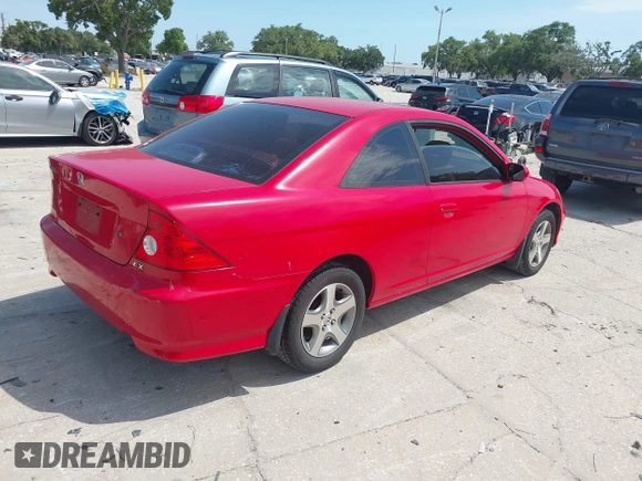 2004 Honda Civic EX with VIN 1HGEM22944L019061, listed as a IAAI auction lot 42377523 with 227,349 mi miles and . Bid and sale history available at DreamBid. Image 4.