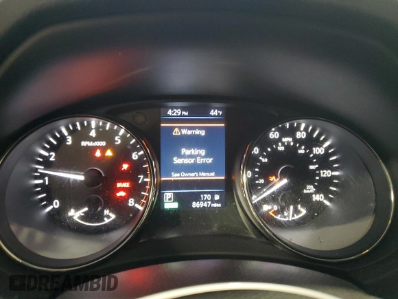 2019 Nissan Rogue SV with VIN 5N1AT2MV8KC756654, listed as a Copart auction lot 85991894 with 86,947 mi miles and Salvage Title. Bid and sale history available at DreamBid. Image 9.