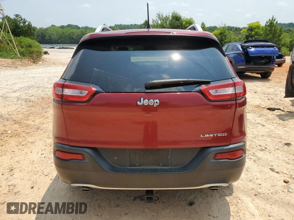 2014 Jeep Cherokee Limited with VIN 1C4PJLDS9EW221691, listed as a Copart auction lot 64095655 with 174,391 mi miles and Salvage title. Bid and sale history available at DreamBid. Image 6.