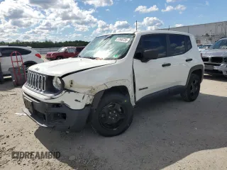 2018 Jeep Renegade Upland z VIN ZACCJBABXJPJ48476, wystawiony jako Copart lot #57940735 z przebiegiem 142 671 mil mil oraz Szkoda całkowita • Salvage title. Historia ofert i sprzedaży dostępna na DreamBid. Obrazek 1.