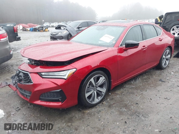 2021 Acura TLX w/Advance Package with VIN 19UUB5F66MA011980, listed as a IAAI auction lot 41570965 with 16,461 mi miles. Bid and sale history available at carsss.com. Image 17.
