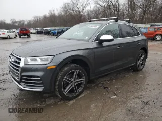 2019 Audi SQ5 Premium Plus with VIN WA1B4AFY8K2114832, listed as a Copart auction lot 48434384 with 36,112 mi miles and . Bid and sale history available at DreamBid. Image 1.