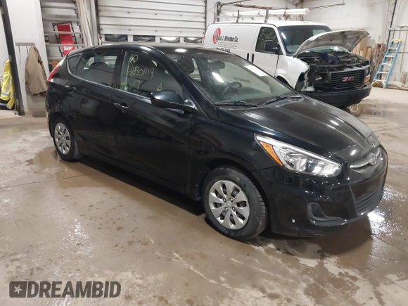 2017 Hyundai Accent SE with VIN KMHCT5AE2HU321940, listed as a IAAI auction lot 41801114 with 34,123 mi miles. Bid and sale history available at carsss.com. Image 1.
