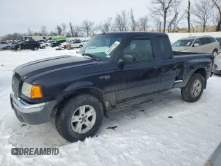 2002 Ford Ranger XL Fleet with VIN 1FTZR45E52PA99921, listed as a Copart auction lot 45972755 with 198,679 mi miles and Salvage Title. Bid and sale history available at carsss.com. Image 1.