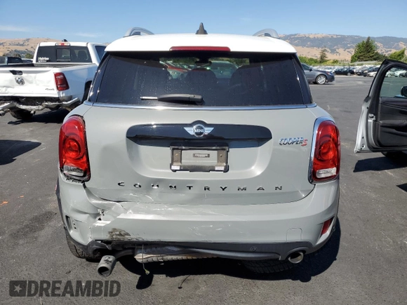 2018 MINI Countryman Cooper S with VIN WMZYT3C32J3E00307, listed as a Copart auction lot 62218445 with 41,652 mi miles and Salvage title. Bid and sale history available at DreamBid. Image 6.