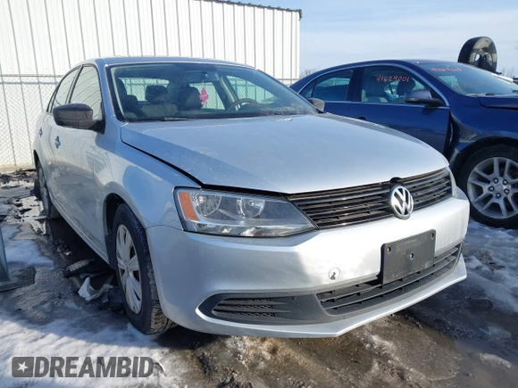 2013 Volkswagen Jetta Sedan S with VIN 3VW2K7AJ1DM288114, listed as a IAAI auction lot 41649329 with 200,736 mi miles. Bid and sale history available at carsss.com. Image 1.