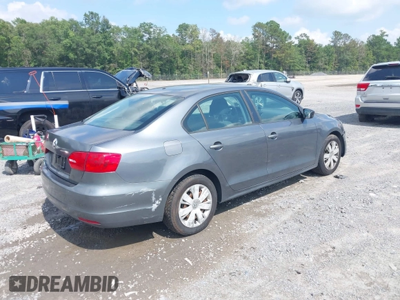 2012 Volkswagen Jetta S with VIN 3VW2K7AJ5CM334283, listed as a IAAI auction lot 42677509 with 161,576 mi miles and . Bid and sale history available at DreamBid. Image 4.