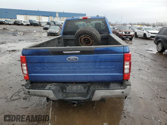 2022 Ford F-250 XL with VIN 1FT7X2BNXNED87164, listed as a Copart auction lot 47879475 with 59,597 mi miles and Salvage title. Bid and sale history available at DreamBid. Image 6.