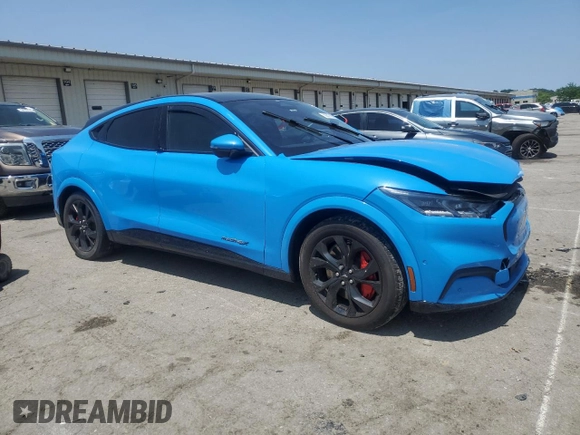 2021 Ford Mustang Mach-E Premium with VIN 3FMTK3SU8MMA08127, listed as a Copart auction lot 59327965 with 58,818 mi miles and Salvage title. Bid and sale history available at DreamBid. Image 4.