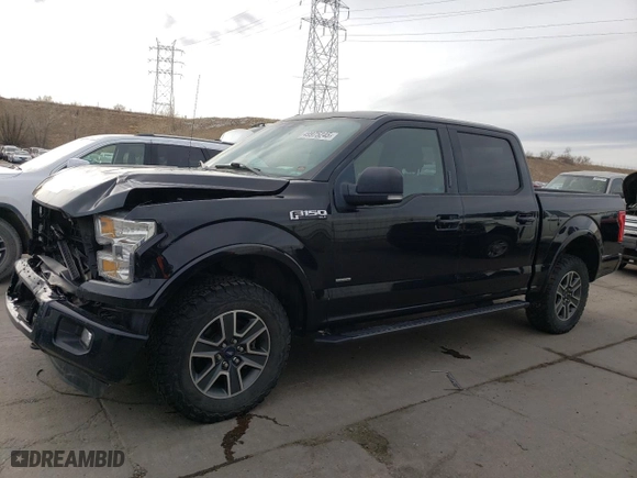 2016 Ford F-150 XLT with VIN 1FTEW1EPXGFC66455, listed as a Copart auction lot 49975245 with 108,534 mi miles and Salvage Title. Bid and sale history available at carsss.com. Image 1.