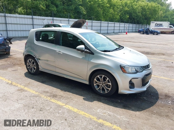 2018 Chevrolet Sonic LT with VIN 1G1JD6SHXJ4125976, listed as a IAAI auction lot 42454921 with 46,012 mi miles and . Bid and sale history available at DreamBid. Image 1.