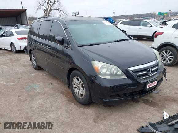 2006 Honda Odyssey EX-L with VIN 5FNRL38716B011262, listed as a IAAI auction lot 41707671 with 183,861 mi miles. Bid and sale history available at carsss.com. Image 1.