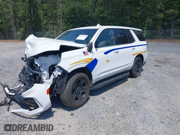 2022 Chevrolet Tahoe Commercial z VIN 1GNSCLED4NR222340, wystawiony jako IAAI lot #42321388 z przebiegiem Nie podano mil oraz . Historia ofert i sprzedaży dostępna na DreamBid. Obrazek 2.