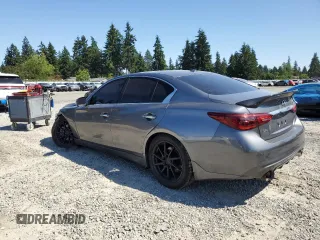 2020 Infiniti Q50 Luxe with VIN JN1EV7AR7LM250090, listed as a Copart auction lot 63420145 with 47,023 mi miles and Salvage title. Bid and sale history available at DreamBid. Image 2.