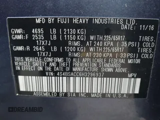 2017 Subaru Outback Premium with VIN 4S4BSACC6H3296937, listed as a IAAI auction lot 42070768 with 74,778 mi miles and . Bid and sale history available at DreamBid. Image 9.