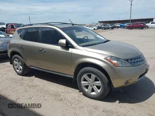 2007 Nissan Murano SL with VIN JN8AZ08T97W528849, listed as a IAAI auction lot 42778165 with 263,650 mi miles and . Bid and sale history available at DreamBid. Image 1.