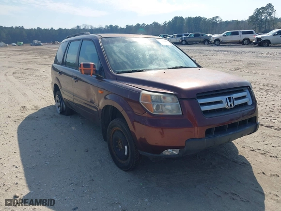 2007 Honda Pilot EX-L with VIN 5FNYF18747B008204, listed as a IAAI auction lot 41668603 with 223,213 mi miles. Bid and sale history available at carsss.com. Image 1.