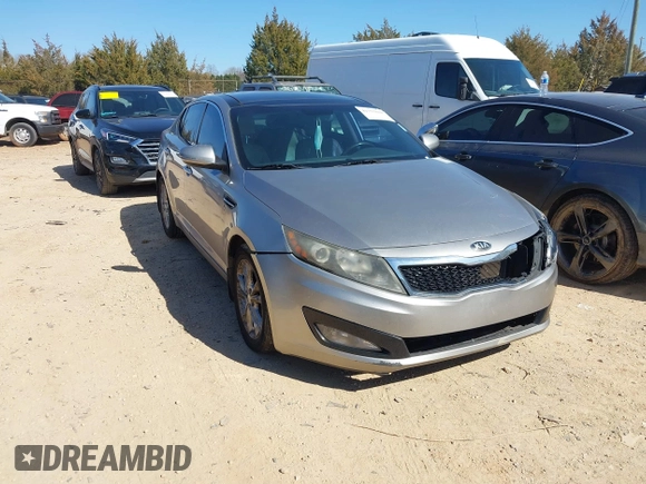 2013 Kia Optima EX with VIN 5XXGN4A76DG133515, listed as a IAAI auction lot 41757610 with 144,569 mi miles and . Bid and sale history available at carsss.com. Image 1.