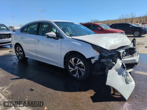 2020 Subaru Legacy Premium z VIN 4S3BWAC6XL3017226, wystawiony jako Copart lot #50627745 z przebiegiem 57 611 mil mil oraz Szkody całkowita. Historia ofert i sprzedaży dostępna na DreamBid. Obrazek 4.