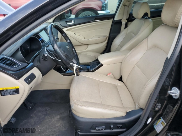 2014 Kia Cadenza Premium with VIN KNALN4D79E5118813, listed as a Copart auction lot 48371515 with 142,172 mi miles and Salvage Title. Bid and sale history available at carsss.com. Image 7.