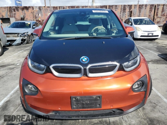 2014 BMW i3 with VIN WBY1Z4C54EV273282, listed as a Copart auction lot 43478455 with 89,884 mi miles and Salvage Title. Bid and sale history available at carsss.com. Image 5.
