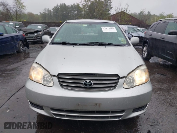 2004 Toyota Corolla CE with VIN JTDBR38E642035944, listed as a IAAI auction lot 42173263 with 119,302 mi miles. Bid and sale history available at carsss.com. Image 6.
