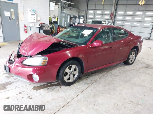 2005 Pontiac Grand Prix z VIN 2G2WP522251285110, wystawiony jako IAAI lot #42112729 z przebiegiem 166 328 mil mil oraz . Historia ofert i sprzedaży dostępna na DreamBid. Obrazek 2.
