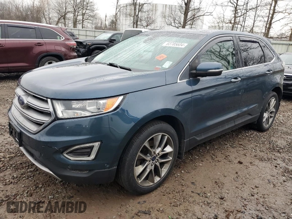 2016 Ford Edge Titanium with VIN 2FMPK4K94GBB08895, listed as a Copart auction lot 83785604 with 152,684 mi miles and Non Repairable. Bid and sale history available at DreamBid. Image 1.