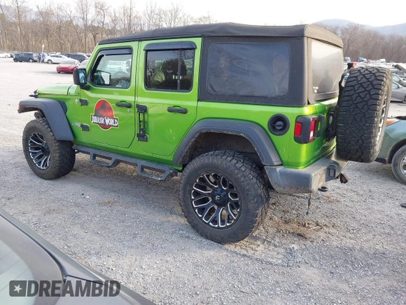 2018 Jeep Wrangler Unlimited Sport с VIN 1C4HJXDN6JW293075, выставлен на аукционе IAAI как лот 41786253 с пробегом 87 187 миль миль и . История ставок и продаж доступна на DreamBid. Изображение 3.