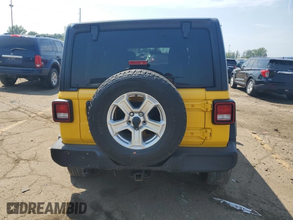 2020 Jeep Wrangler Unlimited Willys z VIN 1C4HJXDG1LW265611, wystawiony jako Copart lot #67928914 z przebiegiem 73 516 mil mil oraz Szkoda całkowita • Salvage title. Historia ofert i sprzedaży dostępna na DreamBid. Obrazek 6.