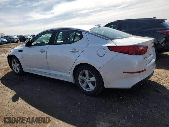 2015 Kia Optima LX with VIN KNAGM4A71F5636795, listed as a Copart auction lot 50013575 with 82,815 mi miles and Salvage Title. Bid and sale history available at carsss.com. Image 2.