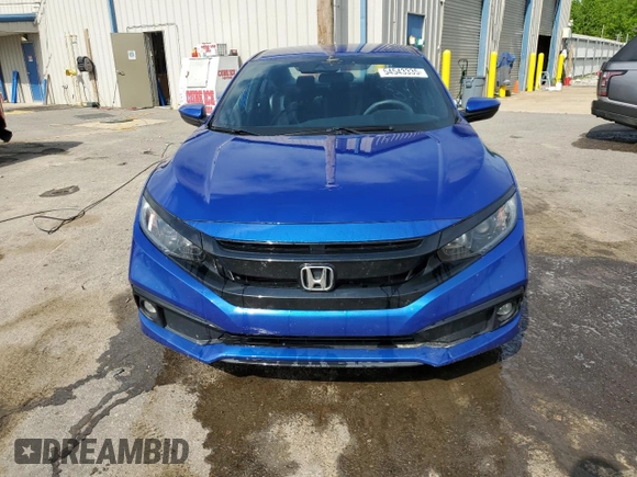 2019 Honda Civic Sport with VIN 2HGFC2F82KH562525, listed as a Copart auction lot 54543335 with 55,730 mi miles and Salvage title. Bid and sale history available at DreamBid. Image 5.