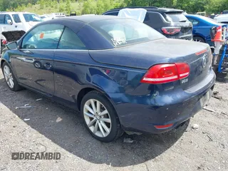 2012 Volkswagen Eos Komfort with VIN WVWBW7AH5CV005559, listed as a IAAI auction lot 42206644 with 160,843 mi miles and . Bid and sale history available at DreamBid. Image 3.