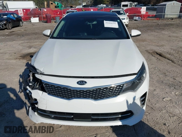 2016 Kia Optima SX Turbo with VIN 5XXGW4L2XGG084628, listed as a IAAI auction lot 41668592 with 116,535 mi miles and . Bid and sale history available at carsss.com. Image 12.