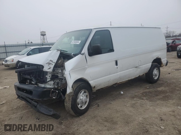 2008 Ford Econoline Cargo Commercial z VIN 1FTNE24L78DB58430, wystawiony jako Copart lot #87363034 z przebiegiem Nie podano mil oraz Szkoda całkowita • Salvage title. Historia ofert i sprzedaży dostępna na DreamBid. Obrazek 1.