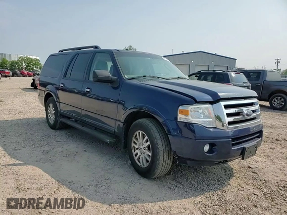 2011 Ford Expedition Max XLT with VIN 1FMJK1J56BEF30053, listed as a Copart auction lot 59541665 with 184,885 mi miles and Salvage title. Bid and sale history available at DreamBid. Image 14.