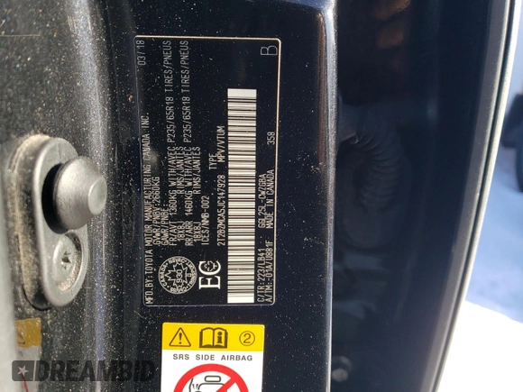 2018 Lexus RX 350 with VIN 2T2BZMCA5JC147928, listed as a Copart auction lot 46918225 with 81,825 mi miles and Salvage title. Bid and sale history available at DreamBid. Image 14.