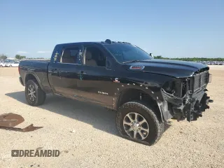 2024 Ram 2500 Longhorn with VIN 3C6UR5PLXRG187056, listed as a Copart auction lot 55500255 with 29,198 mi miles and Salvage title. Bid and sale history available at DreamBid. Image 4.