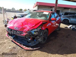 2021 Hyundai Elantra SEL with VIN 5NPLS4AGXMH016063, listed as a IAAI auction lot 41397487 with 47,559 mi miles. Bid and sale history available at carsss.com. Image 2.