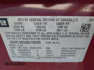 2016 GMC Terrain Denali z VIN 2GKFLVE33G6145329, wystawiony jako IAAI lot #41848576 z przebiegiem 143 379 mil mil oraz . Historia ofert i sprzedaży dostępna na DreamBid. Obrazek 9.