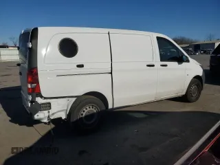 2022 Mercedes-Benz Metris Cargo with VIN W1YV0BEY4N4163973, listed as a Copart auction lot 87427614 with 19,490 mi miles and Salvage Title. Bid and sale history available at carsss.com. Image 3.