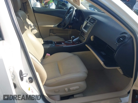 2006 Lexus IS 250 with VIN JTHBK262165000865, listed as a IAAI auction lot 42008461 with 144,230 mi miles and . Bid and sale history available at DreamBid. Image 5.