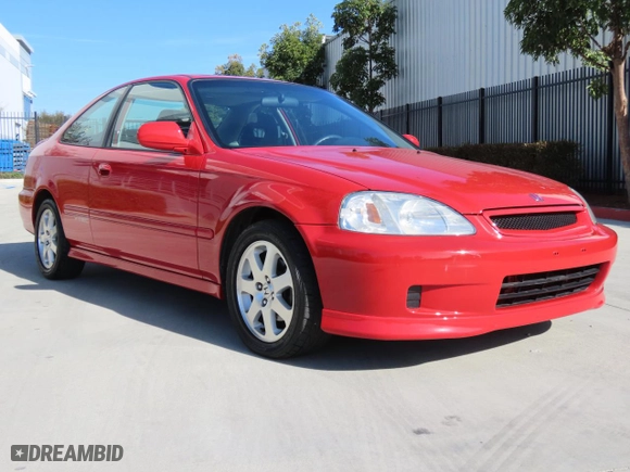 2000 Honda Civic Si with VIN 1HGEM115XYL042004, listed as a Copart auction lot 48327615 with 184,248 mi miles and Salvage Title. Bid and sale history available at carsss.com. Image 1.