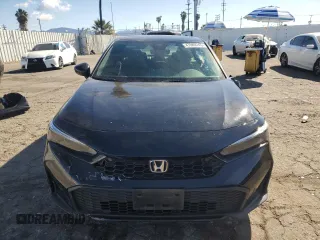 2025 Honda Civic Sedan Hybrid Sport with VIN 2HGFE4F86SH301081, listed as a Copart auction lot 47089745 with 25,836 mi miles and Salvage Title. Bid and sale history available at carsss.com. Image 5.