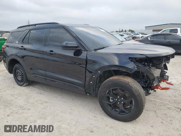 2023 Ford Explorer Timberline with VIN 1FMSK8JH8PGA92543, listed as a Copart auction lot 51931165 with 23,154 mi miles and Salvage Title. Bid and sale history available at carsss.com. Image 4.