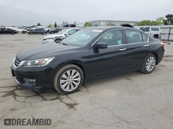 2013 Honda Accord Sdn EX-L with VIN 1HGCR2F8XDA231713, listed as a Copart auction lot 53193455 with 100,268 mi miles and Salvage Title. Bid and sale history available at carsss.com. Image 1.