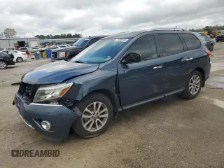 2015 Nissan Pathfinder SV z VIN 5N1AR2MN0FC682859, wystawiony jako Copart lot #51080245 z przebiegiem 180 764 mil mil oraz Szkoda całkowita • Salvage title. Historia ofert i sprzedaży dostępna na DreamBid. Obrazek 1.