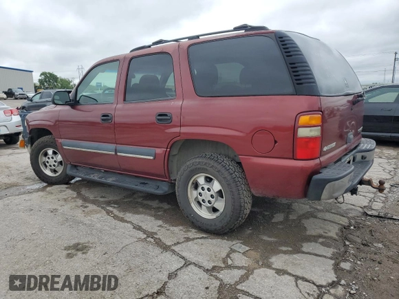 2003 Chevrolet Tahoe LS with VIN 1GNEC13Z63R237645, listed as a Copart auction lot 55961605 with Not provided miles and Salvage title. Bid and sale history available at DreamBid. Image 2.